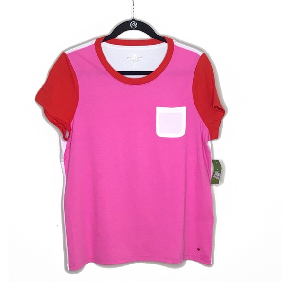 kate spade Tops - Kate Spade• Color Block Short Sleeve Tee Shirt XL